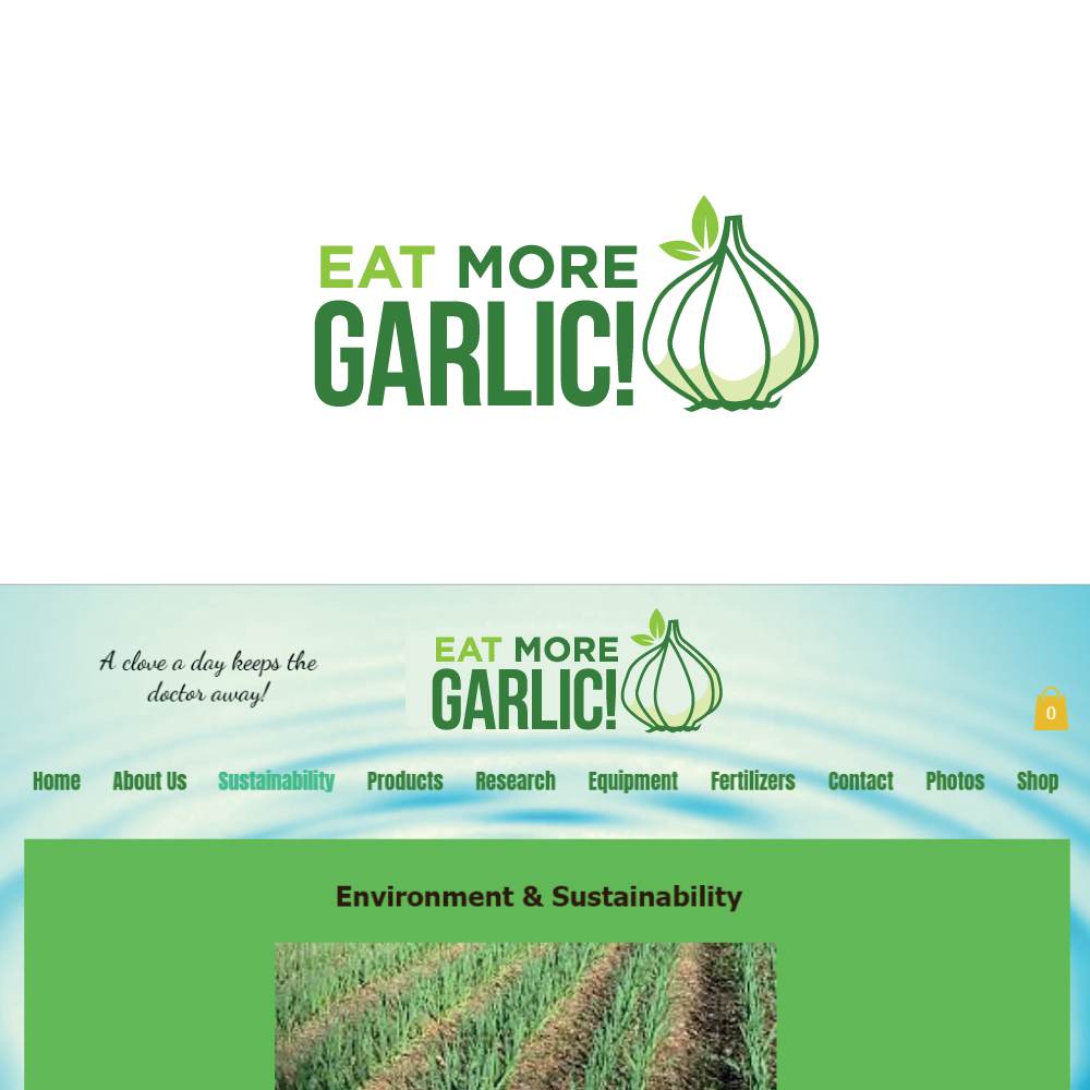 Logo Design by Sujit Banerjee for Eatmoregarlic | Design #18123817