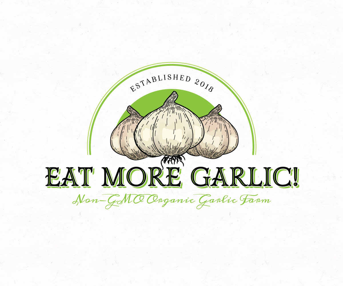 Logo Design by 91.kremena.petrova for Eatmoregarlic | Design #18143866