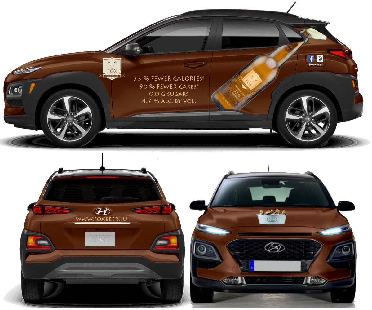 Car Wrap Design by The Faisal for Fox Beer (Luxembourg) S.à r.l. | Design #18206720