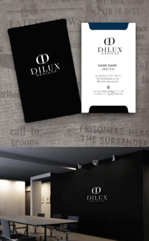 Dilux Designs and letters DD in pattern | Logo-Design von zebronicgraphic