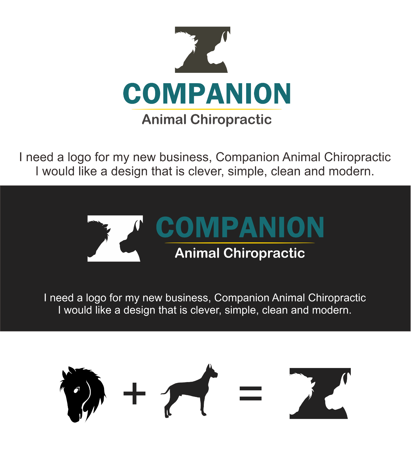 Diseño de Logo por Adeikhan para Companion Animal Chiropractic | Diseño #18132846
