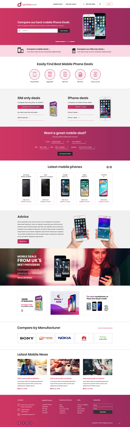 Web Design by pb for Right Deal Global Ltd | Design #18146833