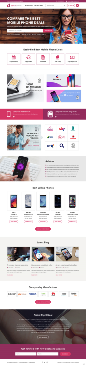 Web Design by pb for Right Deal Global Ltd | Design: #18146843