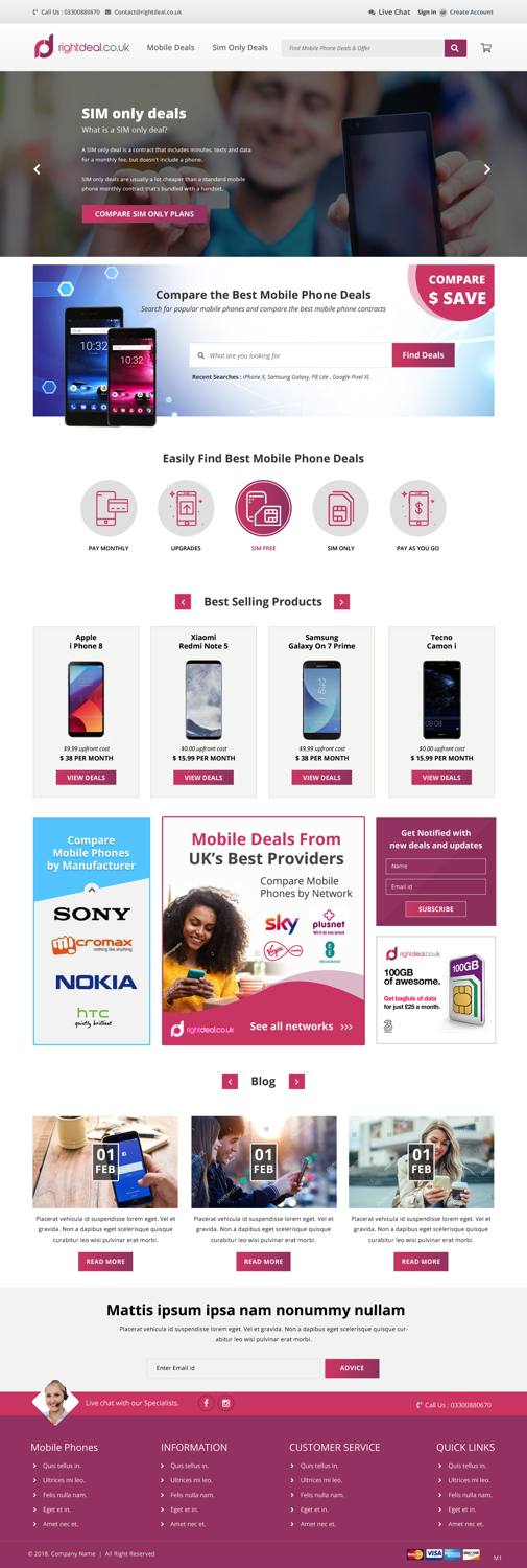 Web Design by pb for Right Deal Global Ltd | Design #18146862
