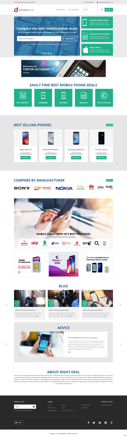 Web Design by pb for Right Deal Global Ltd | Design #18156302
