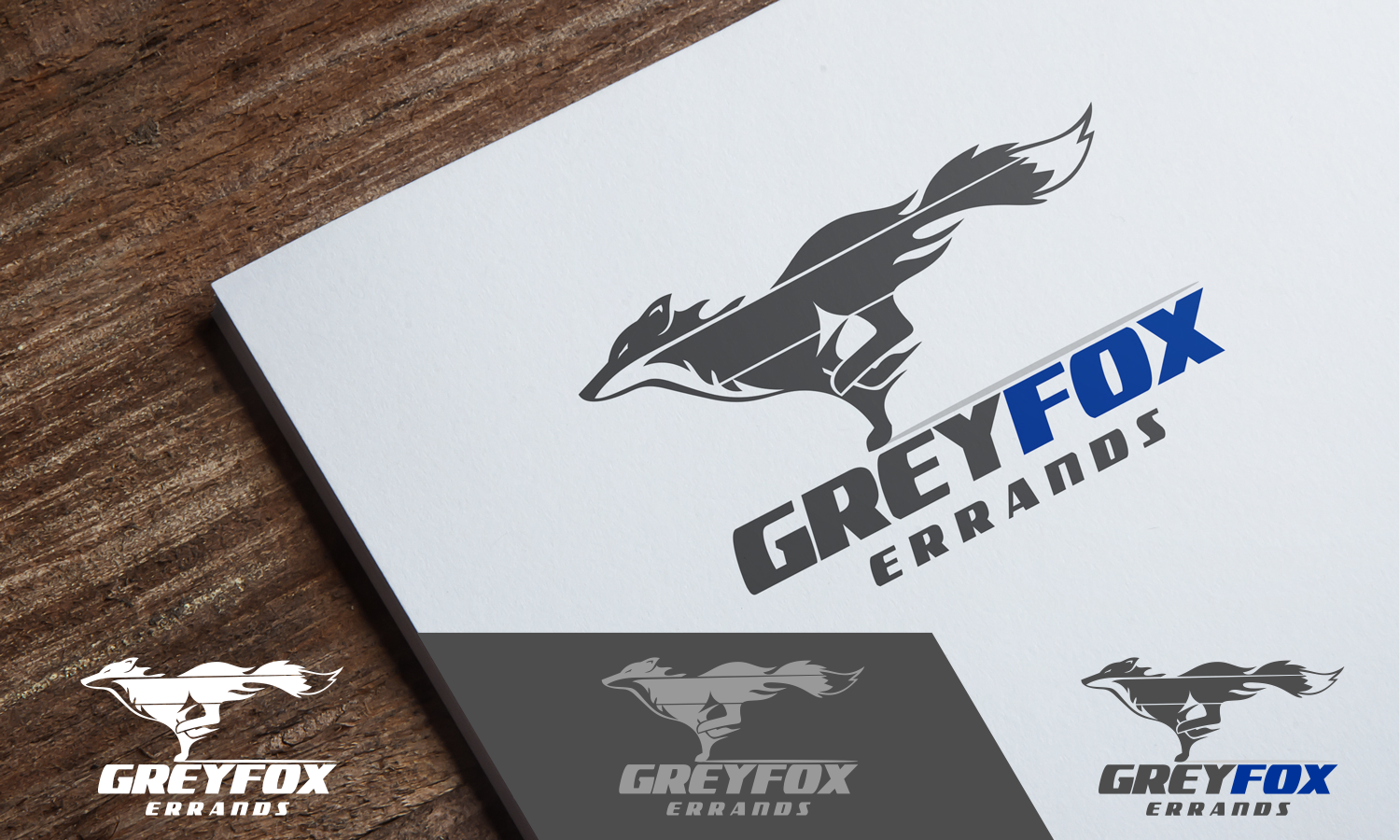 Logo Design by DoMadic for Grey Fox Errands | Design #18129916