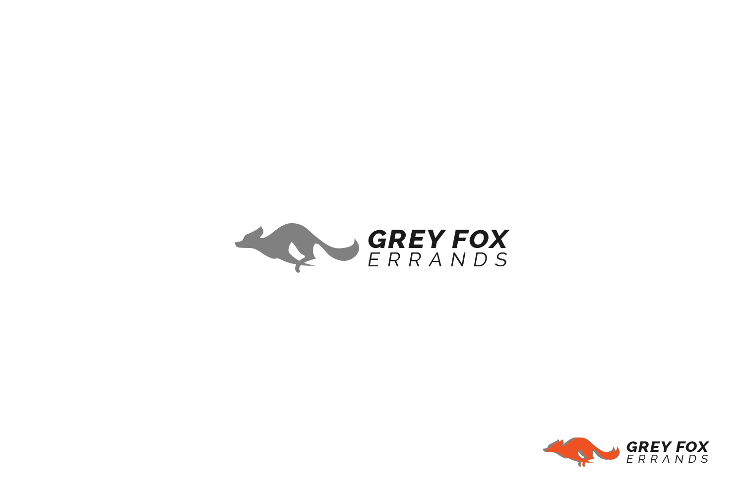 Logo Design by Paul Federico for Grey Fox Errands | Design #18132211