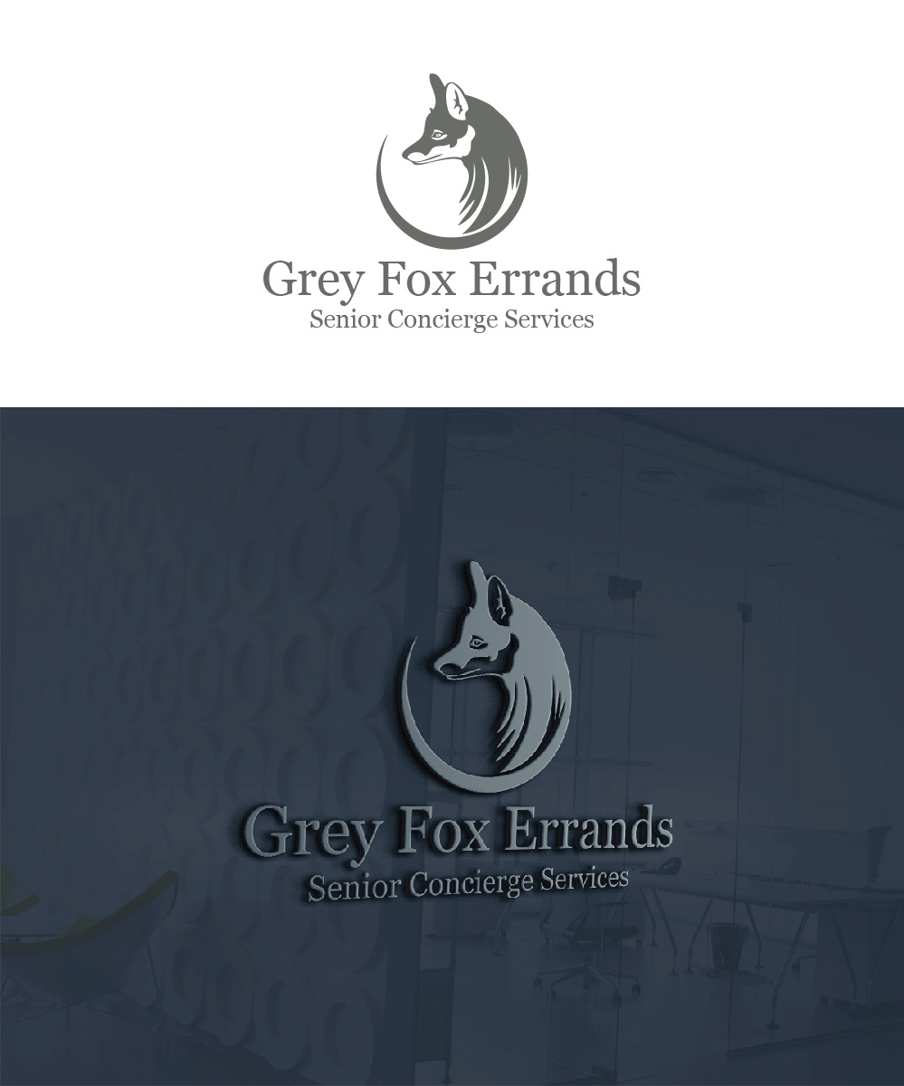 Logo Design by Isnah Logo for Grey Fox Errands | Design #18127511