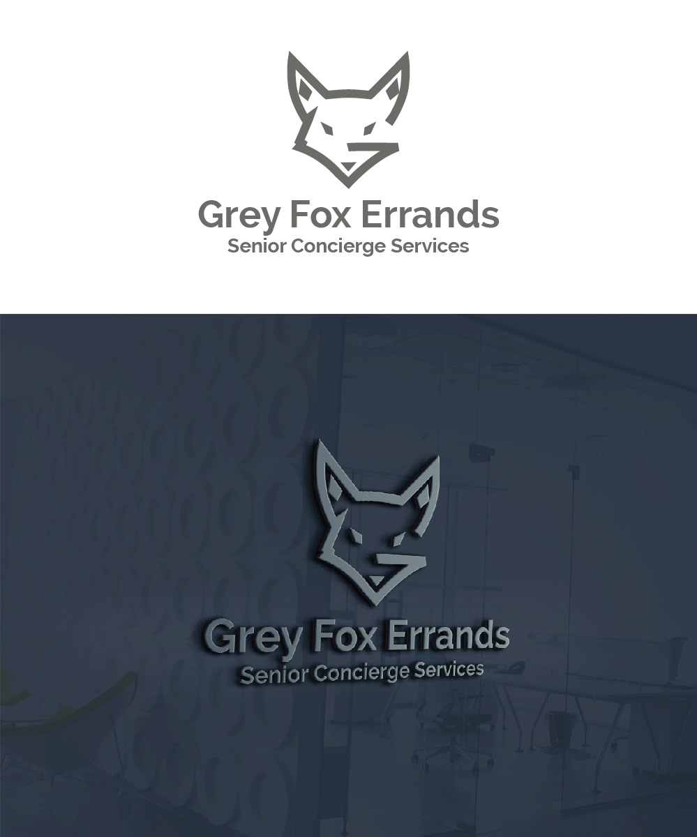 Logo Design by Isnah Logo for Grey Fox Errands | Design #18127512