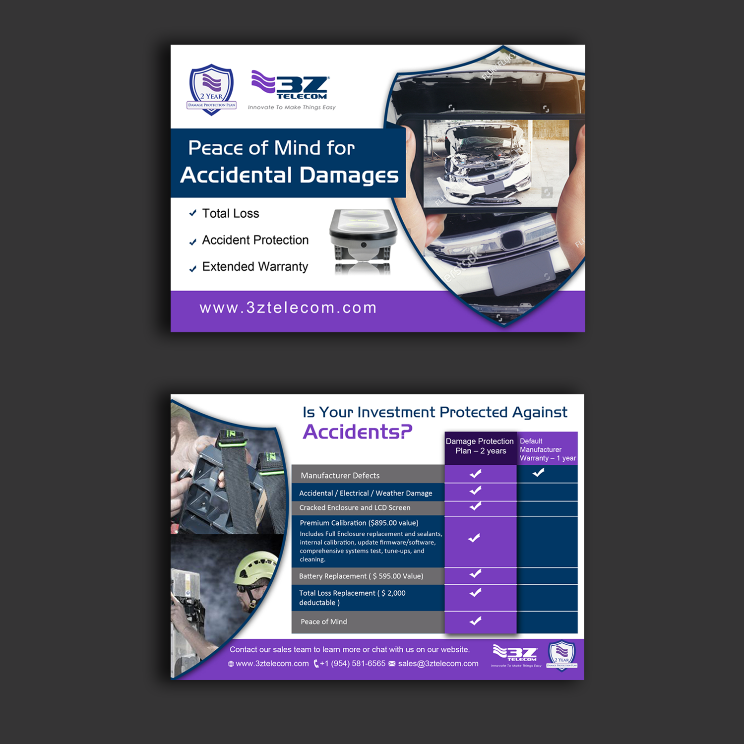Flyer Design by Schöpfer for 3Z Telecom | Design #18147963