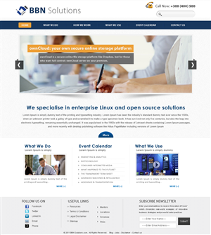 Web Design by webxvision for BBN Solutions | Design #2824174