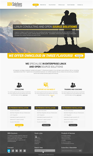 Web Design by Arsalan Ahmed for BBN Solutions | Design #2793380