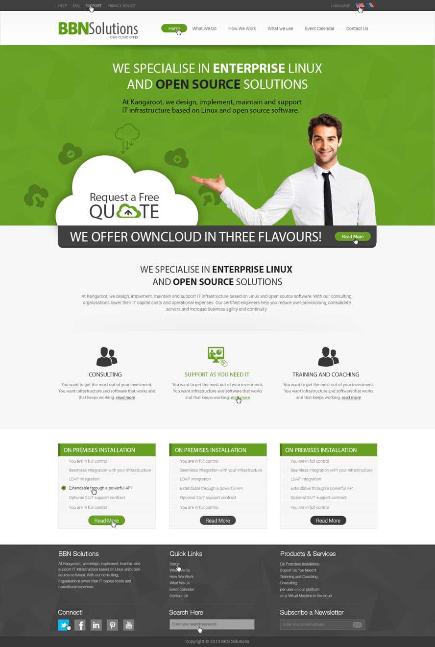 Web-Design von Arsalan Ahmed für BBN Solutions | Design #2808091