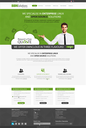Web Design par Arsalan Ahmed pour BBN Solutions | Design : #2808091