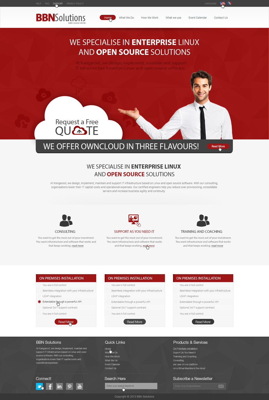 Web-Design von Arsalan Ahmed für BBN Solutions | Design #2808110