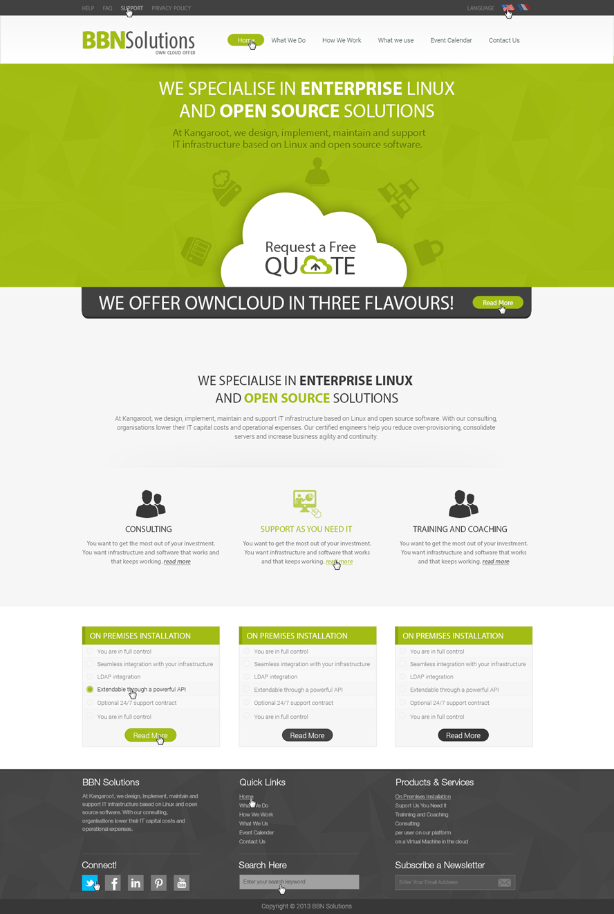 Web-Design von Arsalan Ahmed für BBN Solutions | Design #2826447