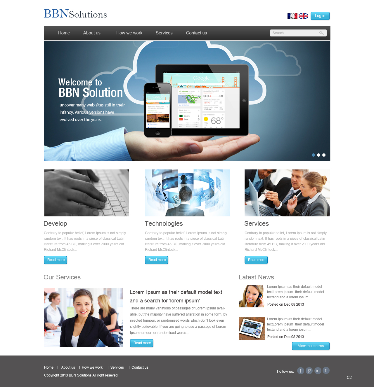 Web-Design von pb für BBN Solutions | Design #2795389