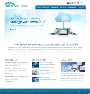 Diseño Web por pb para BBN Solutions | Diseño: #2795403