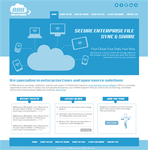 Web Design by jeckx2 for BBN Solutions | Design #2854645