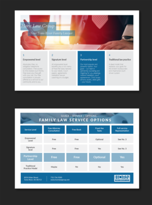 Divorce Lawyer Direct Mail Comparison Card | Diseño de Flyer por Alexandar