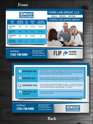 Divorce Lawyer Direct Mail Comparison Card | Flyer Design by innovative earth