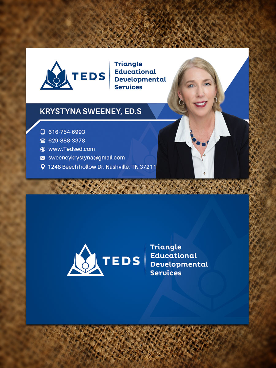 Business Card Design by Sandaruwan for Triangle Educational Developmental Services | Design #18138880