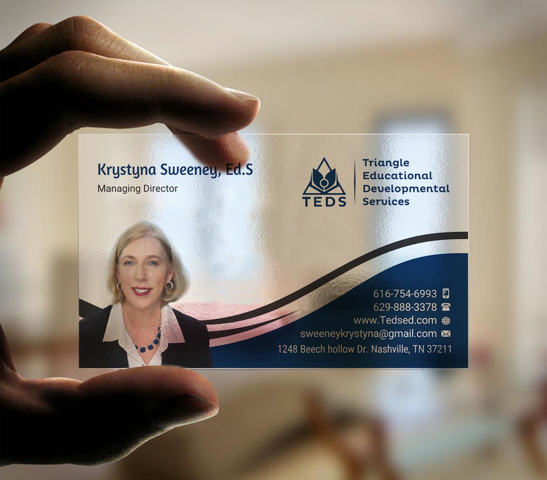Business Card Design by INDIAN_Ashok for Triangle Educational Developmental Services | Design #18133540