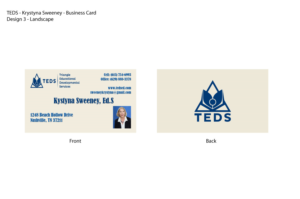 Visitenkarten-Design von JMG1023 für Triangle Educational Developmental Services | Design: #18174137