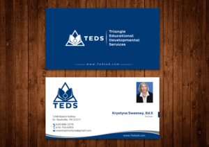 Design de Carte de Visite par Alaminenterprise pour Triangle Educational Developmental Services | Design #18198359