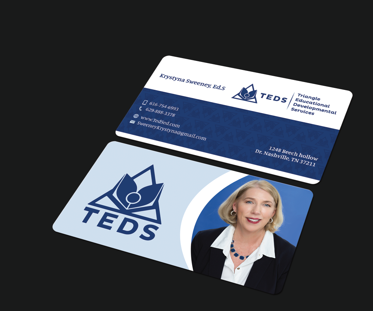 Business Card Design by JK18 for Triangle Educational Developmental Services | Design #18133255