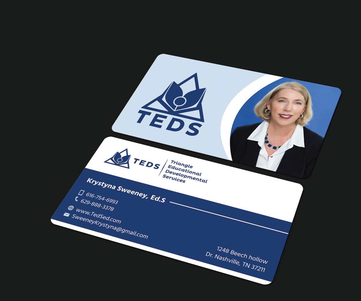 Business Card Design by JK18 for Triangle Educational Developmental Services | Design #18133505