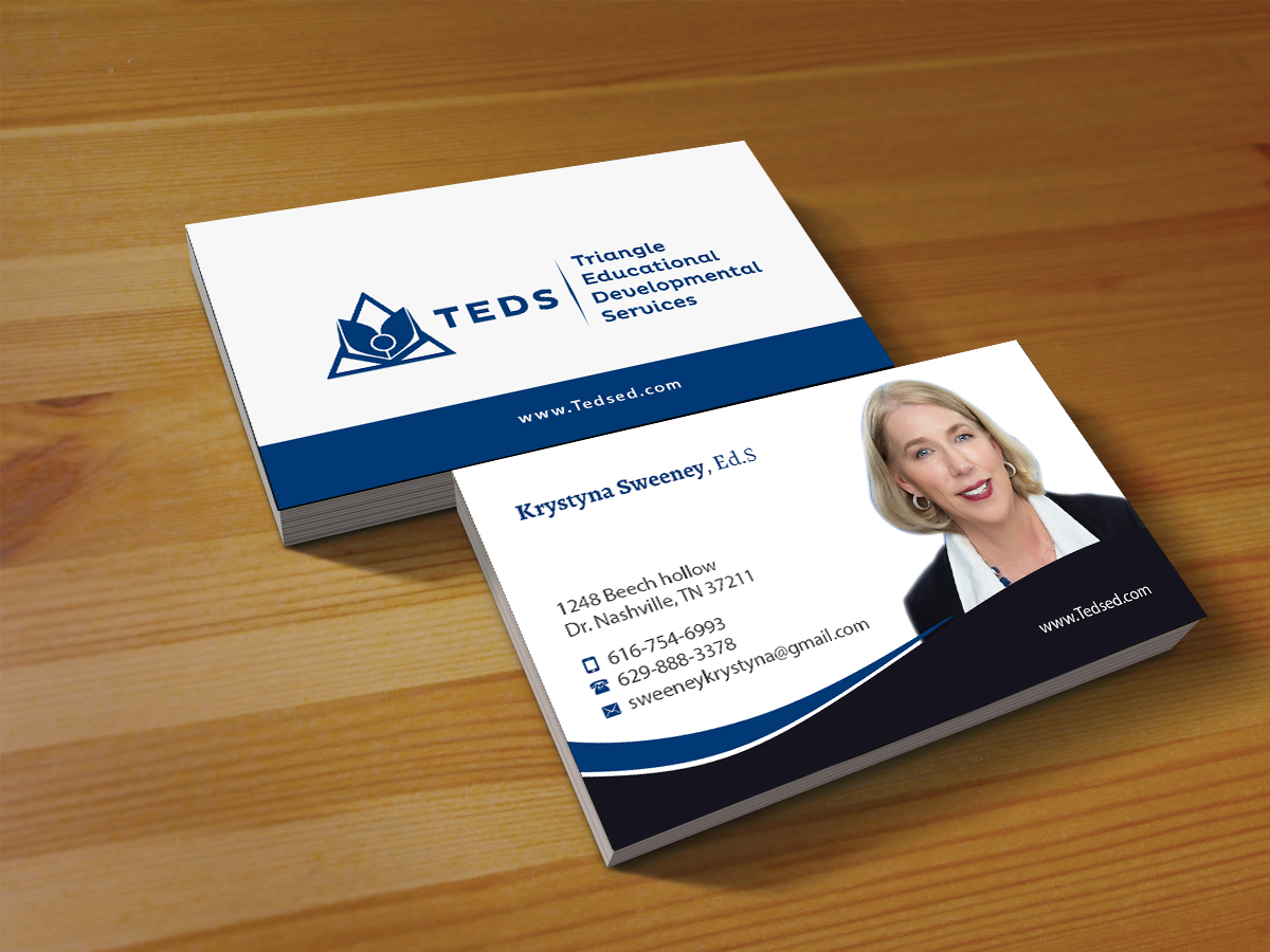 Business Card Design by Creations Box 2015 for Triangle Educational Developmental Services | Design #18134241
