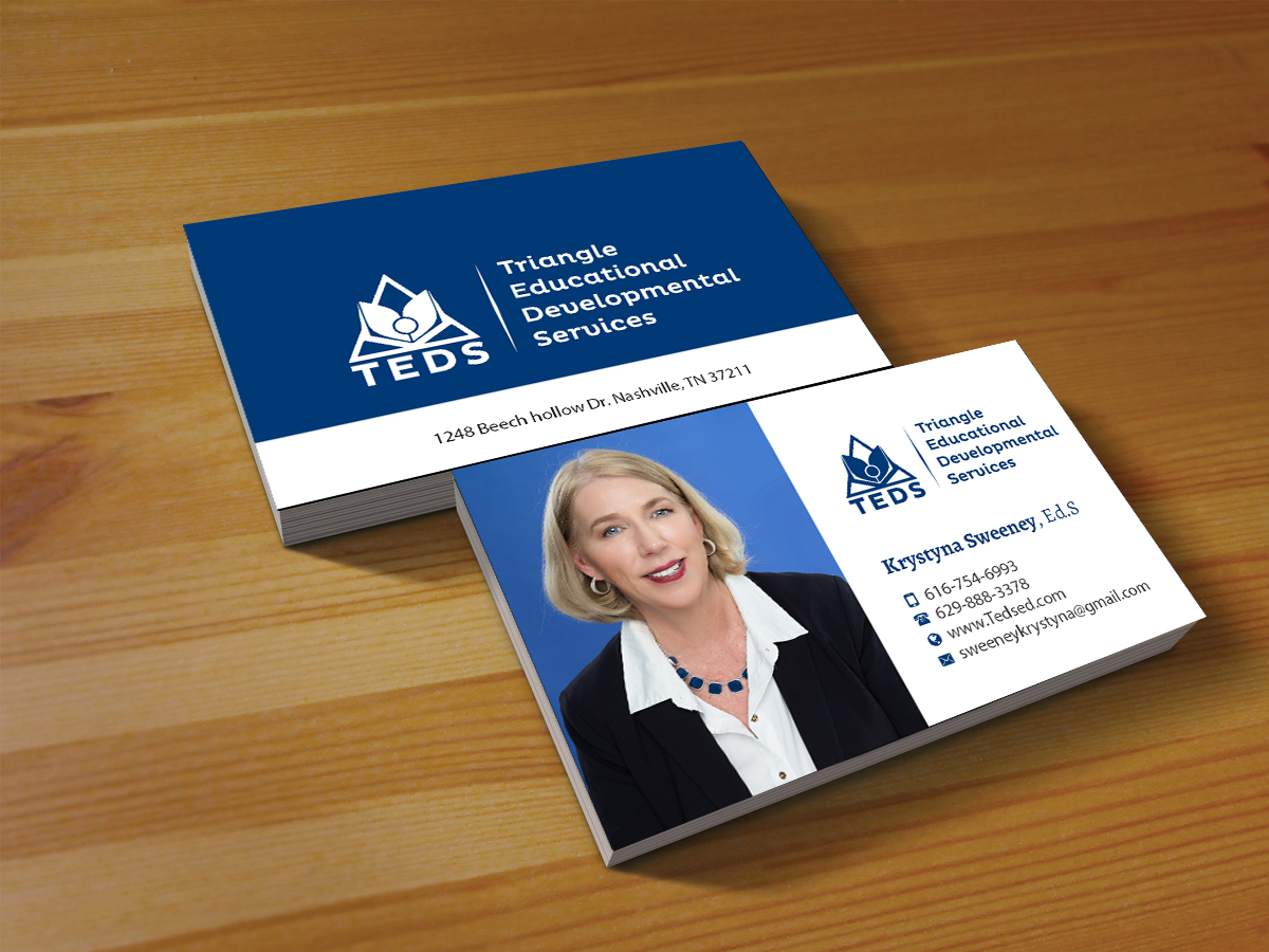 Design de Carte de Visite par Creations Box 2015 pour Triangle Educational Developmental Services | Design #18134243