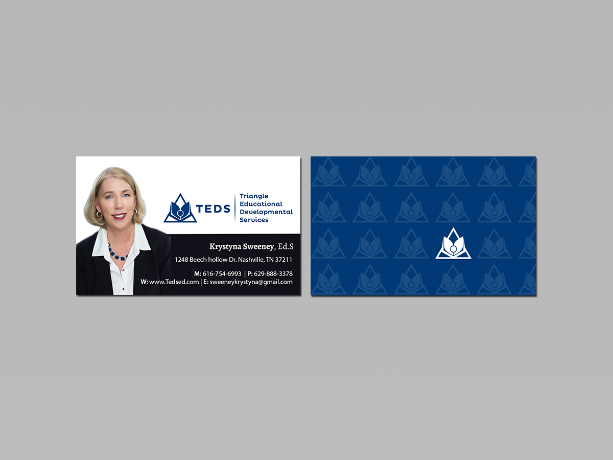 Business Card Design by Creations Box 2015 for Triangle Educational Developmental Services | Design #18134245