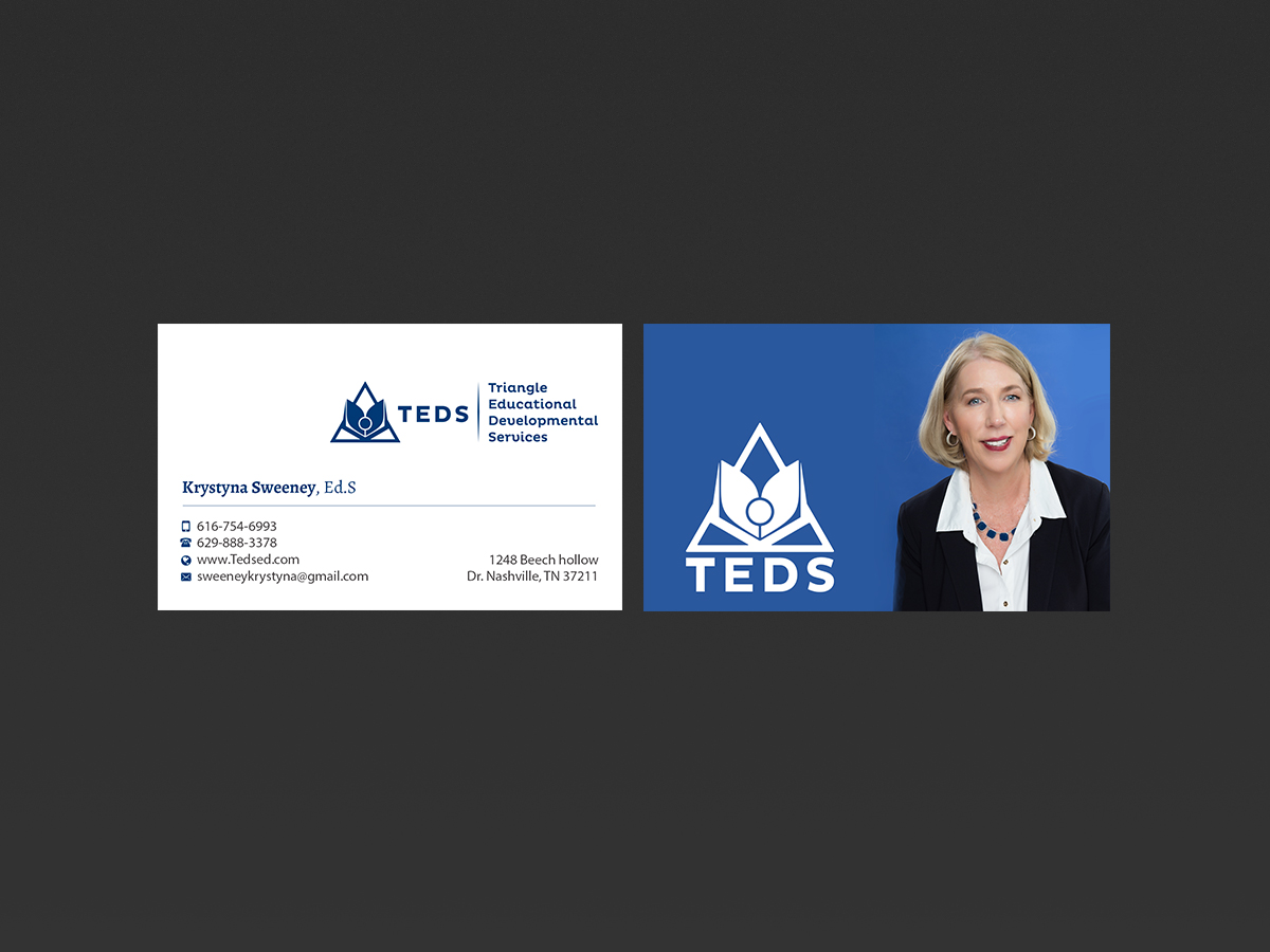 Design de Carte de Visite par Creations Box 2015 pour Triangle Educational Developmental Services | Design #18134251