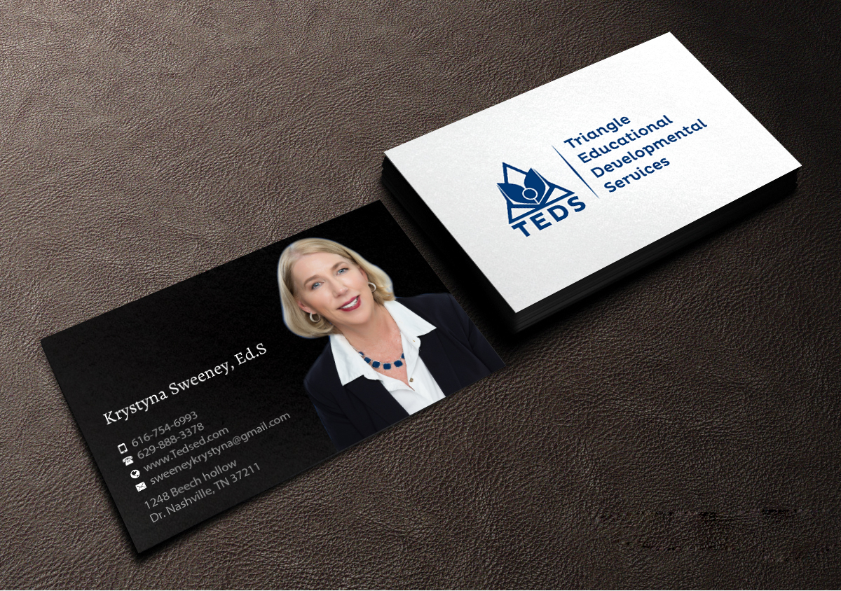 Visitenkarten-Design von Creations Box 2015 für Triangle Educational Developmental Services | Design #18134252