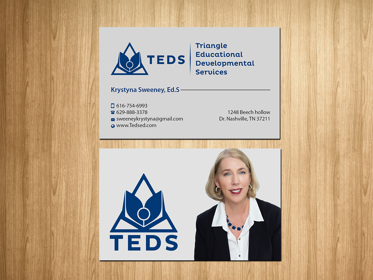 Business Card Design by Creations Box 2015 for Triangle Educational Developmental Services | Design #18138309