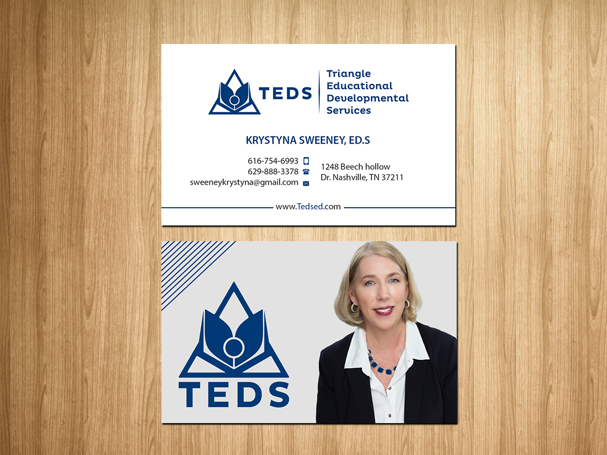 Business Card Design by Creations Box 2015 for Triangle Educational Developmental Services | Design #18138310