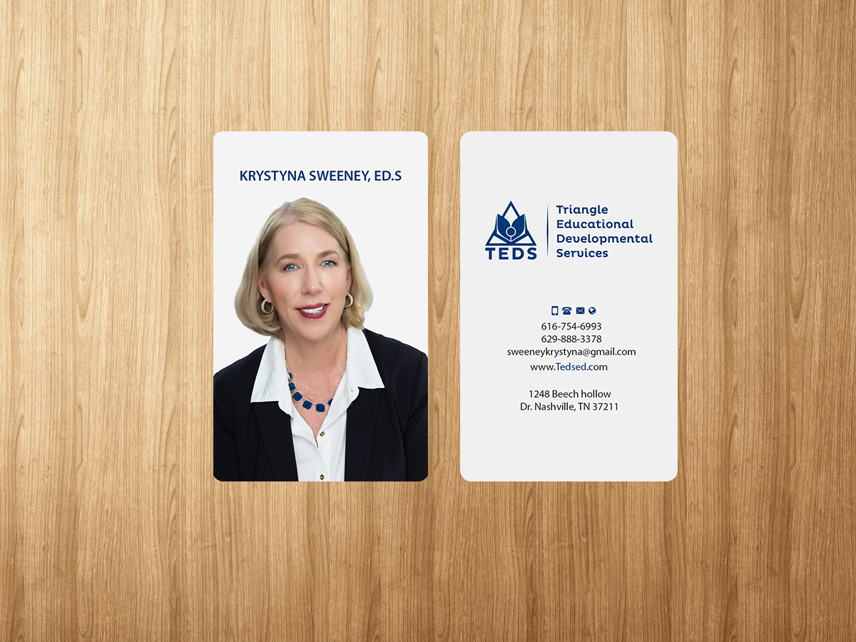 Design de Carte de Visite par Creations Box 2015 pour Triangle Educational Developmental Services | Design #18138311