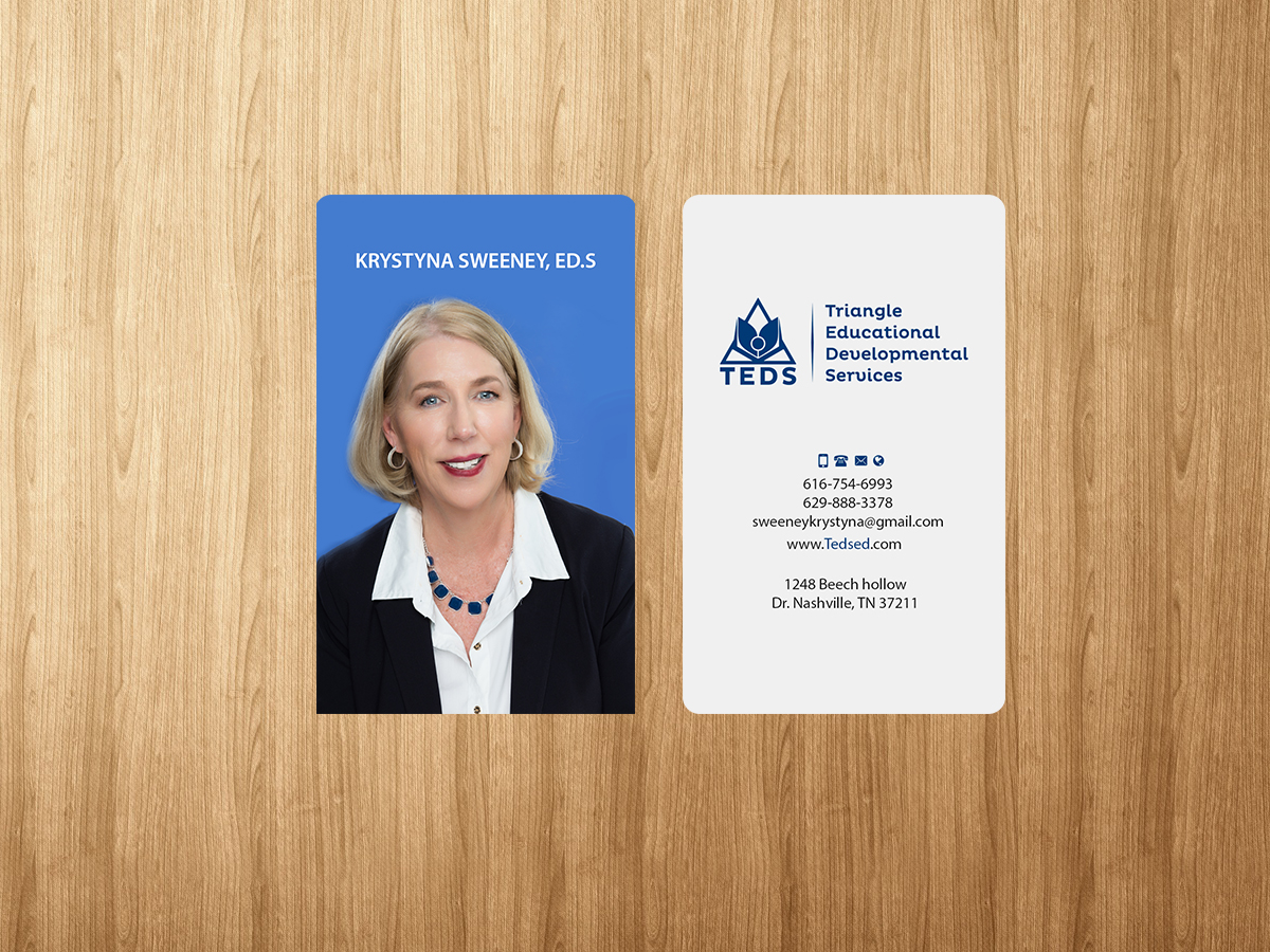Design de Carte de Visite par Creations Box 2015 pour Triangle Educational Developmental Services | Design #18138312