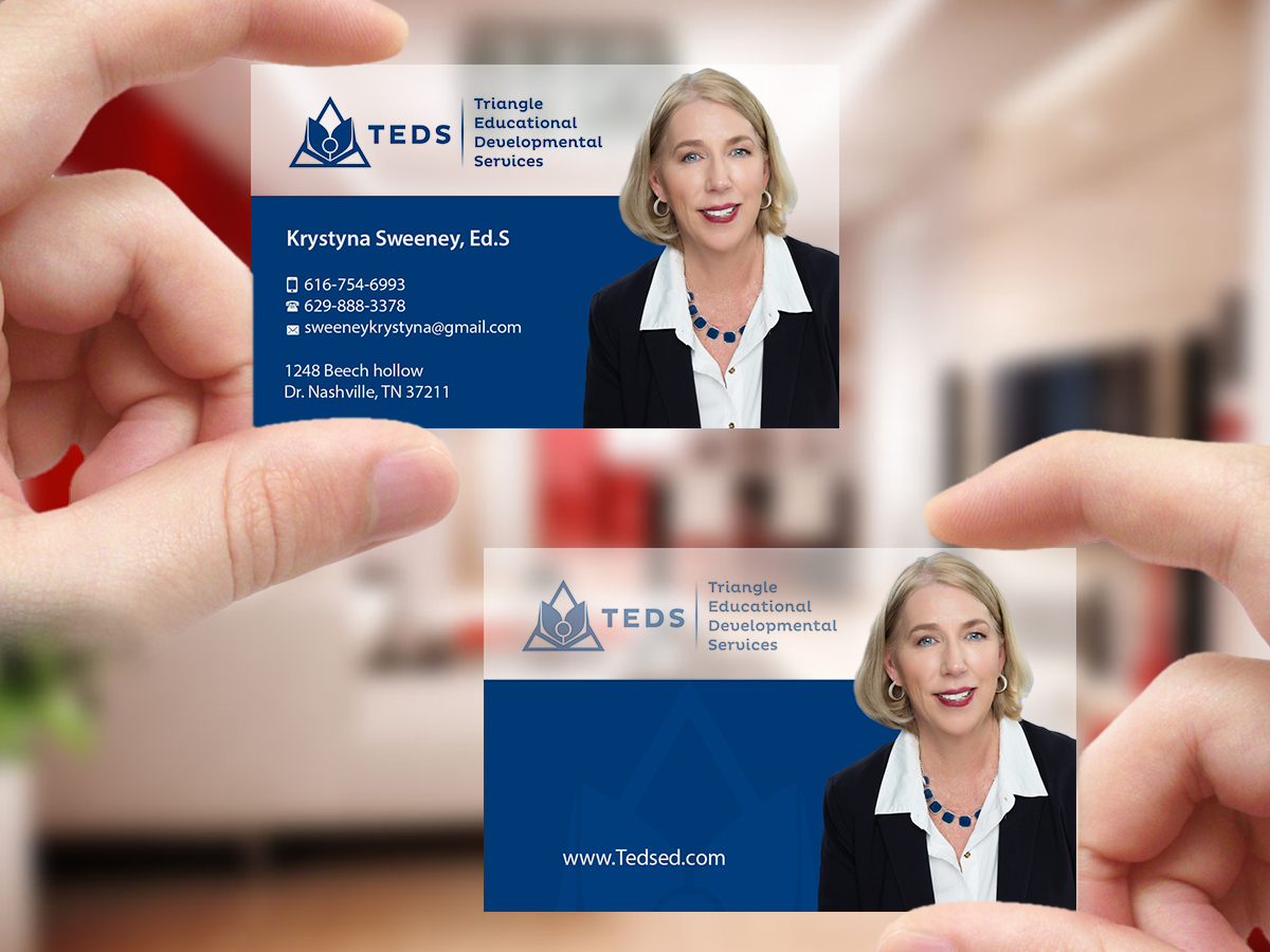 Business Card Design by Creations Box 2015 for Triangle Educational Developmental Services | Design #18138313