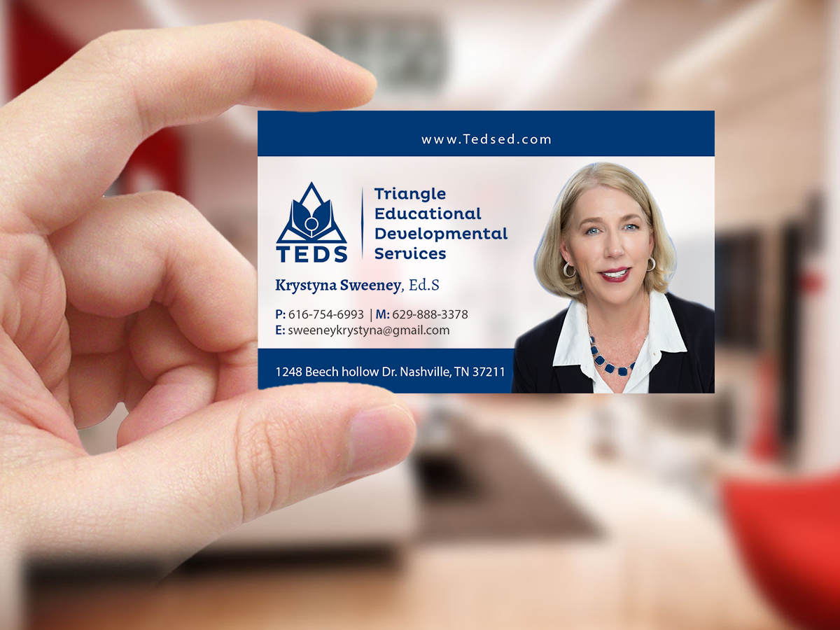 Design de Carte de Visite par Creations Box 2015 pour Triangle Educational Developmental Services | Design #18138360
