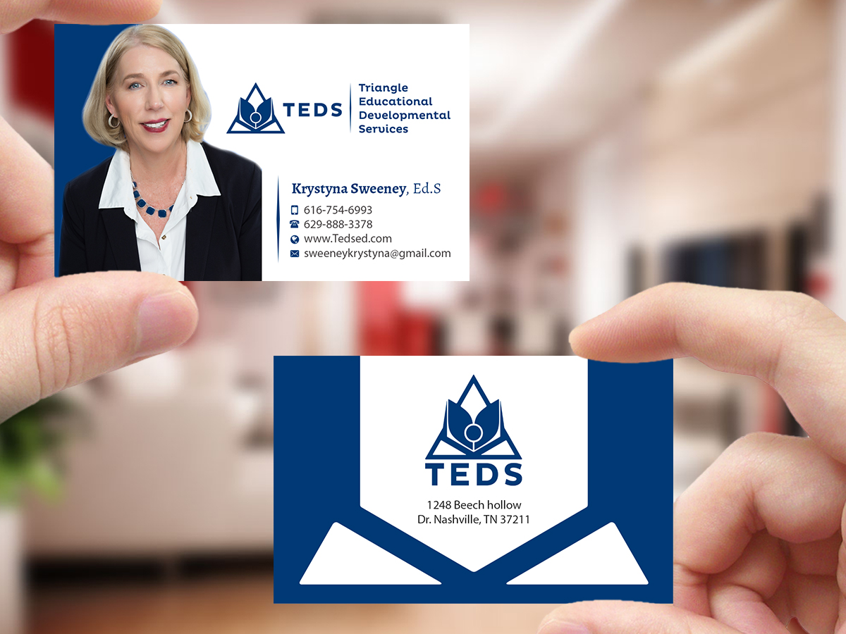 Visitenkarten-Design von Creations Box 2015 für Triangle Educational Developmental Services | Design #18138362