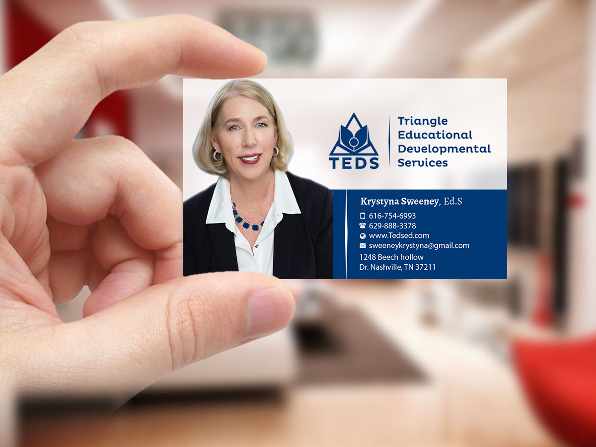 Business Card Design by Creations Box 2015 for Triangle Educational Developmental Services | Design #18138383