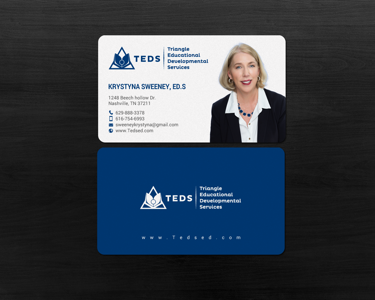 Diseño de Tarjeta de Presentación por chandrayaan.creative para Triangle Educational Developmental Services | Diseño #18133362