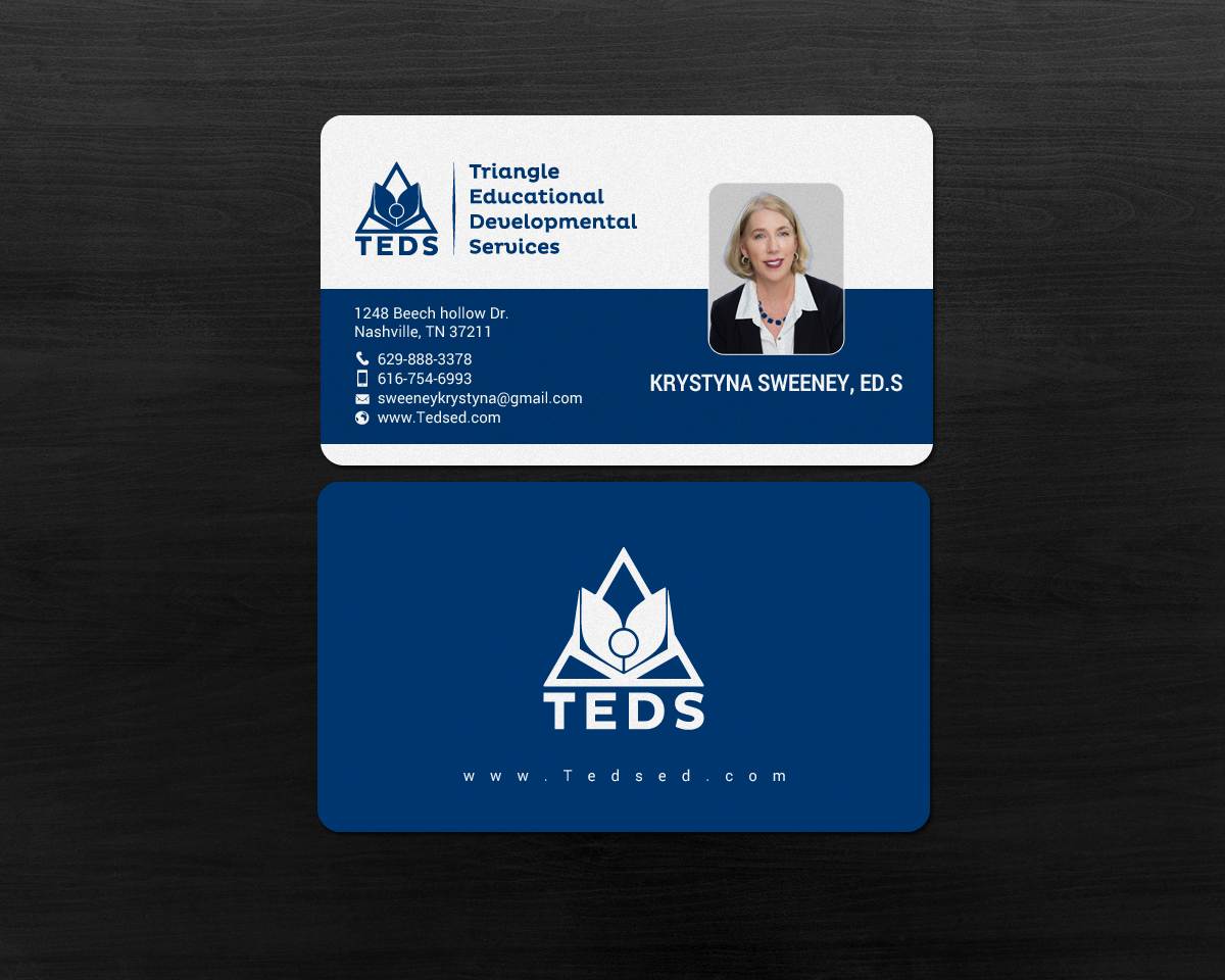 Business Card Design by chandrayaan.creative for Triangle Educational Developmental Services | Design #18133371