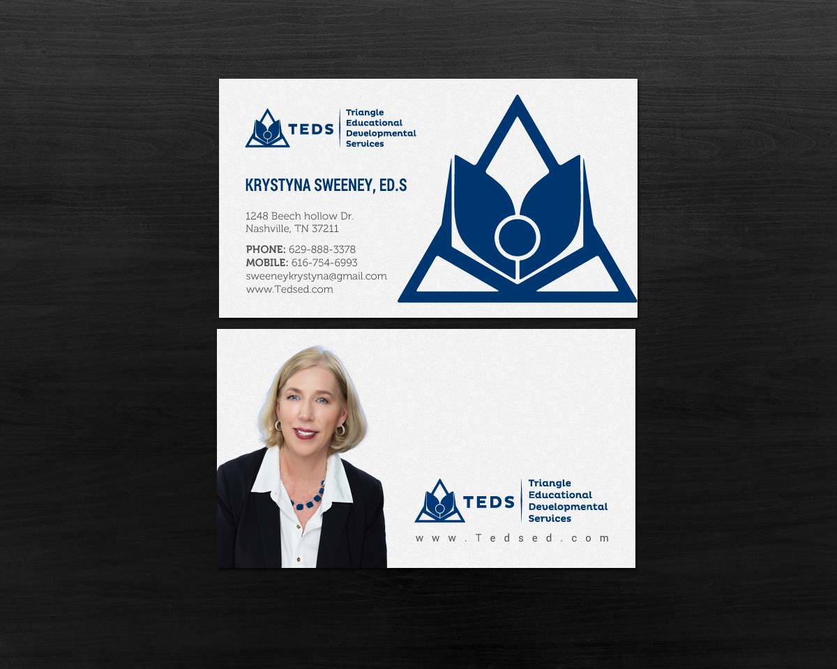Diseño de Tarjeta de Presentación por chandrayaan.creative para Triangle Educational Developmental Services | Diseño #18133376