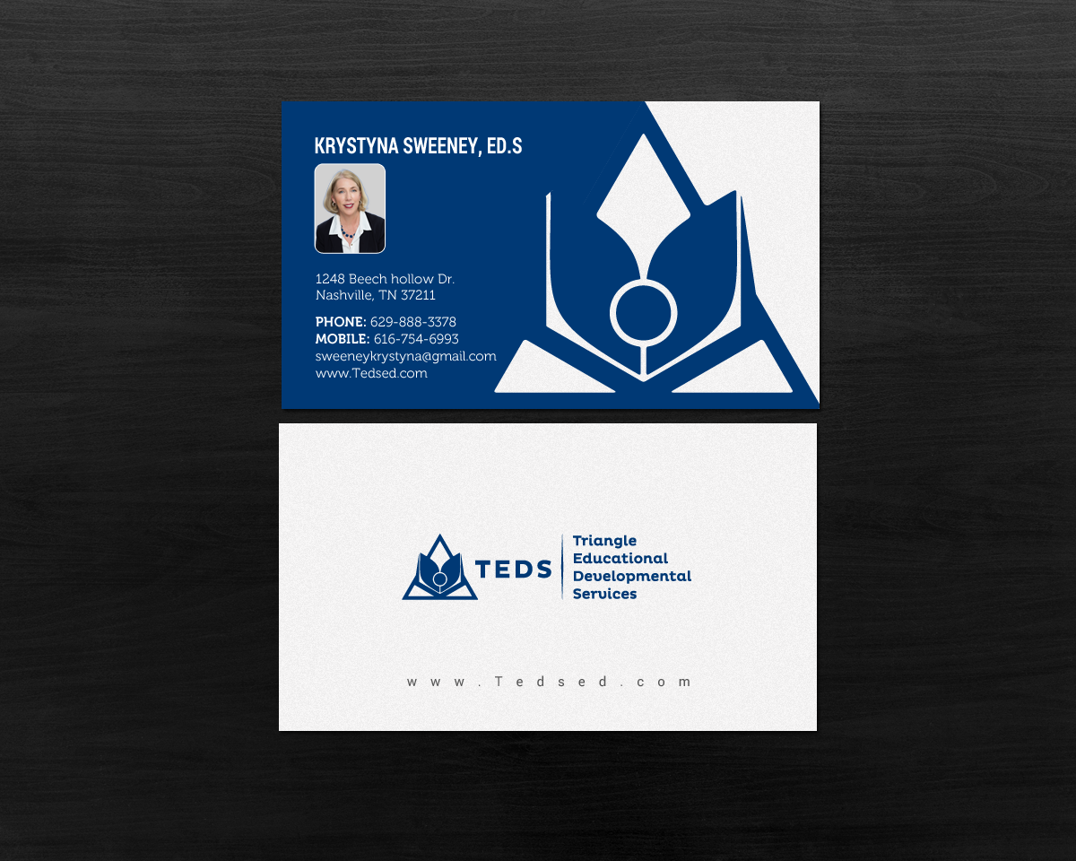 Business Card Design by chandrayaan.creative for Triangle Educational Developmental Services | Design #18133378