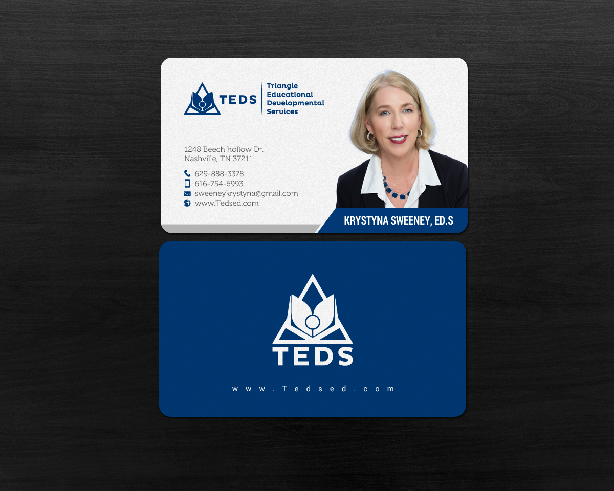 Business Card Design by chandrayaan.creative for Triangle Educational Developmental Services | Design #18133394