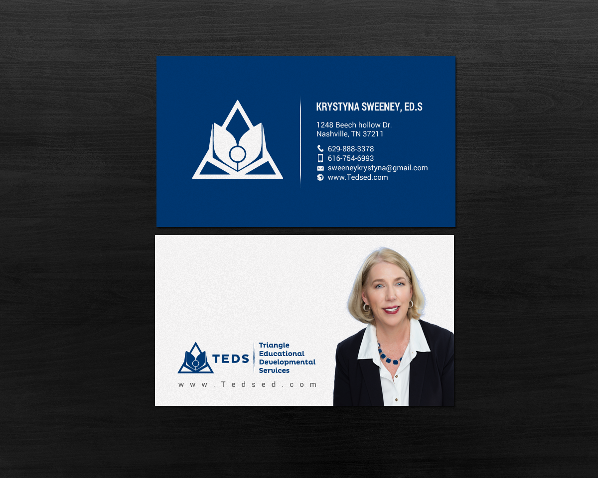 Business Card Design by chandrayaan.creative for Triangle Educational Developmental Services | Design #18133395